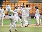 Mumbai failed to capitalise on the opening partnership between Shaw and Jaiswal.(PTI) Mumbai failed to capitalise on the opening partnership between Shaw and Jaiswal.(PTI)
