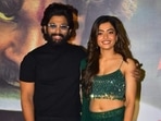 Allu Arjun and Rashmika Mandana were seen promoting their film Pushpa in Mumbai. Allu Arjun and Rashmika Mandana were seen promoting their film Pushpa in Mumbai.