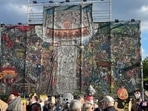 A large mural banner at Documenta has been deemed to contain antisemitic images(Sabine Oelze/DW ) A large mural banner at Documenta has been deemed to contain antisemitic images(Sabine Oelze/DW )
