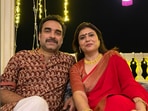 Pankaj Tripathi with his wife Mridula Tripathi. Pankaj Tripathi with his wife Mridula Tripathi.