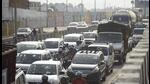 Traffic jam on the Delhi Meerut Expressway in Ghaziabad on Wednesday. (Sakib Ali/HT photo)