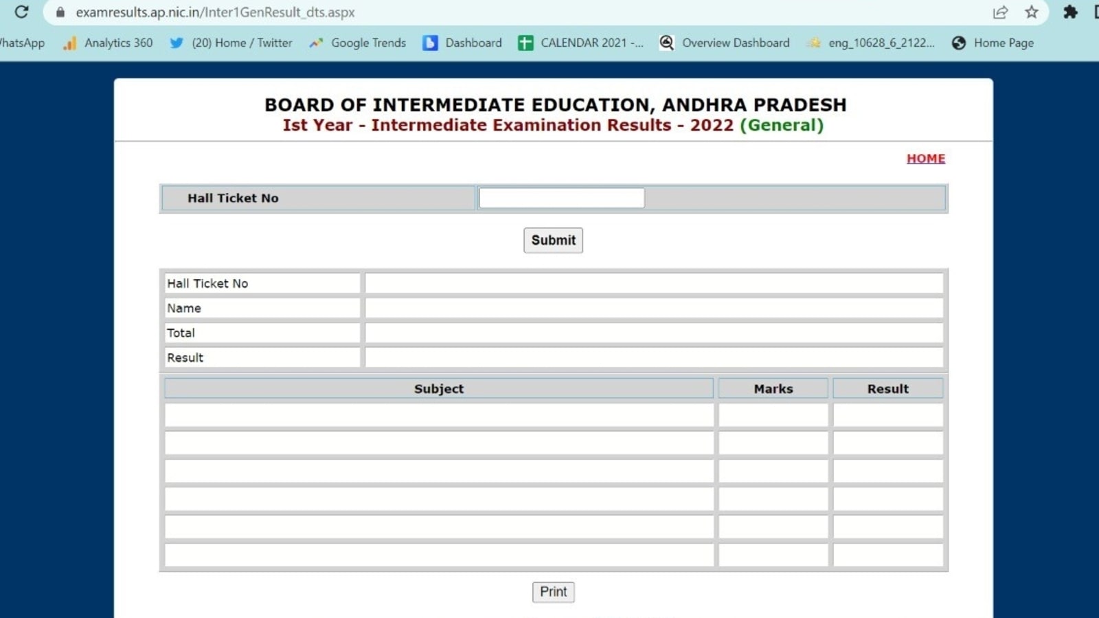 AP Inter Results 2022 Live Results declared, get link, 61 pass 2nd