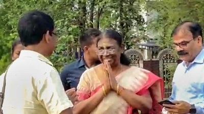 NDA's candidate for presidential polls, Droupadi Murmu. (PTI) NDA's candidate for presidential polls, Droupadi Murmu. (PTI)