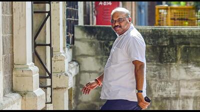 Maharashtra transport minister and Shiv Sena leader Anil Parab arrives at the ED office in south Mumbai after being summoned for questioning in a money laundering case (PTI) Maharashtra transport minister and Shiv Sena leader Anil Parab arrives at the ED office in south Mumbai after being summoned for questioning in a money laundering case (PTI)