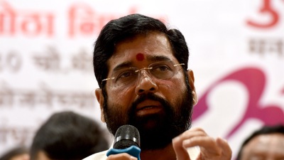 File photo of Shiv Sena leader Eknath Shinde. (HT Photo) File photo of Shiv Sena leader Eknath Shinde. (HT Photo)