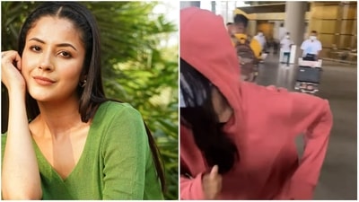 Shehnaaz Gill was seen running away from the paparazzi at Mumbai airport. Picture Credit- Varinder Chawla Shehnaaz Gill was seen running away from the paparazzi at Mumbai airport. Picture Credit- Varinder Chawla