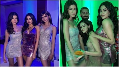 Janhvi Kapoor posed with her girl gang Shanaya Kapoor, Ananya Panday and her sister Khushi Kapoor as they celebrated Khushi's return from Ooty. (Instagram/@janhvikapoor) Janhvi Kapoor posed with her girl gang Shanaya Kapoor, Ananya Panday and her sister Khushi Kapoor as they celebrated Khushi's return from Ooty. (Instagram/@janhvikapoor)