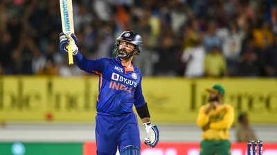 Karthik has found a new lease of life as a finisher. (PTI) Karthik has found a new lease of life as a finisher. (PTI)