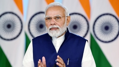 Prime Minister Narendra Modi addressed ‘Brics Business Forum 2022’, through a video conference, in New Delhi (HT_PRINT) Prime Minister Narendra Modi addressed ‘Brics Business Forum 2022’, through a video conference, in New Delhi (HT_PRINT)