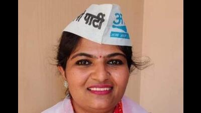 Nisha Kano Vangha, the AAP’s nominee, defeated Pooja Garg of the ruling BJP-JJP combine by a narrow margin of 101 votes for the president’s post in Ismailabad municipal committee of the Kurukshetra district. (Twitter) Nisha Kano Vangha, the AAP’s nominee, defeated Pooja Garg of the ruling BJP-JJP combine by a narrow margin of 101 votes for the president’s post in Ismailabad municipal committee of the Kurukshetra district. (Twitter)