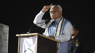 The BJP won only one of the three seats contested by the party in Karnal district of Haryana. A local BJP leader contested the fourth seat as an Independent (HT File Photo/Parveen Kumar) The BJP won only one of the three seats contested by the party in Karnal district of Haryana. A local BJP leader contested the fourth seat as an Independent (HT File Photo/Parveen Kumar)