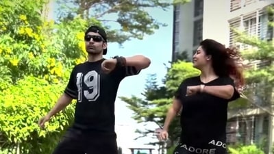 Debina Bonnerjee and Gurmeet Choudhary share a fun video on Instagram. Debina Bonnerjee and Gurmeet Choudhary share a fun video on Instagram.