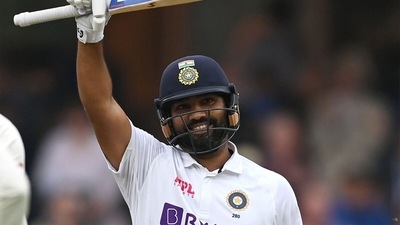 Rohit Sharma celebrates his century at The Oval last year. (Getty) Rohit Sharma celebrates his century at The Oval last year. (Getty)