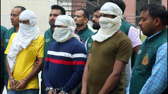 Priyavrat Fauji, main shooter in Moose Wala murder case, along with another shooter and an aide was arrested by the Delhi Police. (ANI)