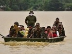 FILE PHOTO: Indian Army soldiers evacuate people from flooded area to a safer place after heavy rains at a village in Hojai district, in the northeastern state of Assam, India, June 18, 2022. REUTERS/Anuwar Hazarika (REUTERS) FILE PHOTO: Indian Army soldiers evacuate people from flooded area to a safer place after heavy rains at a village in Hojai district, in the northeastern state of Assam, India, June 18, 2022. REUTERS/Anuwar Hazarika (REUTERS)