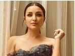 Parineeti Chopra’s sense of sartorial fashion keeps getting better by the day. The actor, on Thursday, shared a slew of pictures of her recent look from one of the fashion photoshoots and they are making fashion lovers scurry to take notes. This time, Parineeti ditched casual attires and chose a stunning grey gown.(Instagram/@parineetichopra)