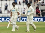 New Zealand batsmen Daryl Mitchell, left, and Tom Blundell New Zealand batsmen Daryl Mitchell, left, and Tom Blundell