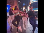 Dancers shake a leg to Aishwarya Rai Bachchan's Barso Re at Times Square. (Instagram/@eshhpat) Dancers shake a leg to Aishwarya Rai Bachchan's Barso Re at Times Square. (Instagram/@eshhpat)