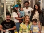 Kareena Kapoor and Saif Ali Khan at family dinner. Kareena Kapoor and Saif Ali Khan at family dinner.