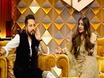 Divyanka Tripathi was seen on Swayamvar Mika Di Vohti with Mika Singh and Shaan. Divyanka Tripathi was seen on Swayamvar Mika Di Vohti with Mika Singh and Shaan.