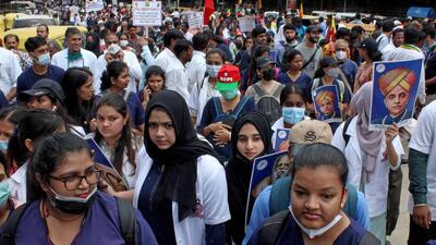 The Karnataka government on Thursday tried to corner the Congress over the school textbook controversy, stating it was the Congress-led revision committee that had tried to “hide atrocities under Muslim rulers, glorify them and remove references of Hindu kings and kingdoms”. (ANI)