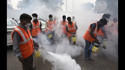 PMC has conducted fogging in various areas. (HT FILE PHOTO) PMC has conducted fogging in various areas. (HT FILE PHOTO)