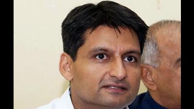 Congress MP Deepender Hooda on Thursday said that political downfall of the BJP in Haryana has begun with the party polling a mere 26% votes in the just concluded municipal elections. (HT file photo) Congress MP Deepender Hooda on Thursday said that political downfall of the BJP in Haryana has begun with the party polling a mere 26% votes in the just concluded municipal elections. (HT file photo)