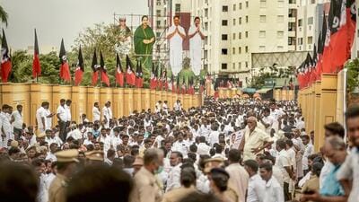 AIADMK general council meeting in Chennai on Thursday. (PTI) AIADMK general council meeting in Chennai on Thursday. (PTI)