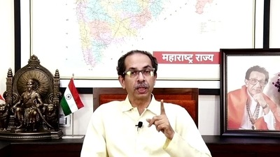 Mumbai, June 22 (ANI): Maharashtra CM Uddhav Thackeray addresses a press conference, in Mumbai on Wednesday. (ANI Photo) (ANI) Mumbai, June 22 (ANI): Maharashtra CM Uddhav Thackeray addresses a press conference, in Mumbai on Wednesday. (ANI Photo) (ANI)