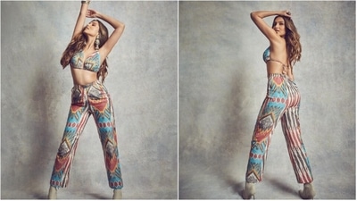Tara Sutaria has received a lot of praises from fashionistas for her unique and elegant style sense. She can pull off any outfit with a lot of poise and elegance. The actor recently attended a press meet of her upcoming film Ek Villain Returns the boho-chic way in a printed co-ord set. (Instagram/@tarasutaria) Tara Sutaria has received a lot of praises from fashionistas for her unique and elegant style sense. She can pull off any outfit with a lot of poise and elegance. The actor recently attended a press meet of her upcoming film Ek Villain Returns the boho-chic way in a printed co-ord set. (Instagram/@tarasutaria)