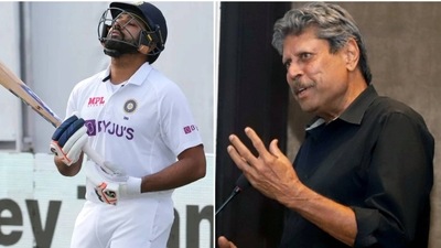 Rohit Sharma (L) and former India skipper Kapil Dev (ANI | PTI)