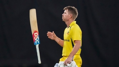 Warner fell for 99 in the fourth ODI.&nbsp; (AP)