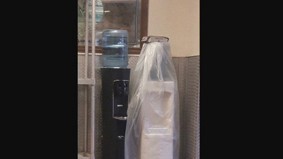This is the viral picture of water dispensers which was posted on Twitter and went viral. (Screengrab)
