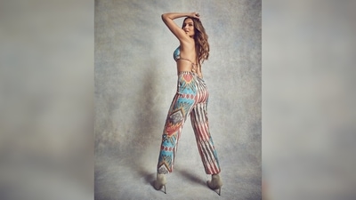 Tara Sutaria styled her chic beach look with statement oxidised jewellery and grey pointed boots. (Instagram/@tarasutaria) Tara Sutaria styled her chic beach look with statement oxidised jewellery and grey pointed boots. (Instagram/@tarasutaria)