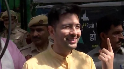 Rajinder Nagar: The polls were necessitated in the wake of AAP leader Raghav Chadha leaving the seat after being elected to the Rajya Sabha recently. (ANI) Rajinder Nagar: The polls were necessitated in the wake of AAP leader Raghav Chadha leaving the seat after being elected to the Rajya Sabha recently. (ANI)