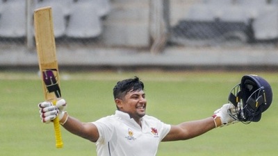 Mumbai: Mumbai batsman Sarfaraz Khan during Ranji Trophy (PTI) Mumbai: Mumbai batsman Sarfaraz Khan during Ranji Trophy (PTI)