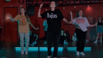 Shiloh Jolie-Pitt still image from her dance video on YouTube. Shiloh Jolie-Pitt still image from her dance video on YouTube.