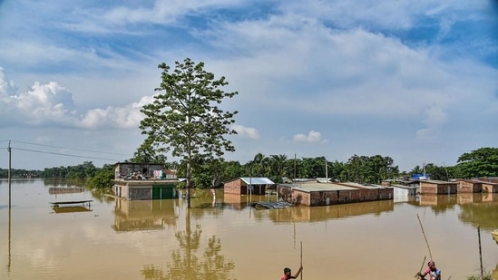 Assam CM visits flood-affected areas of Silchar, reviews situation -  Articles