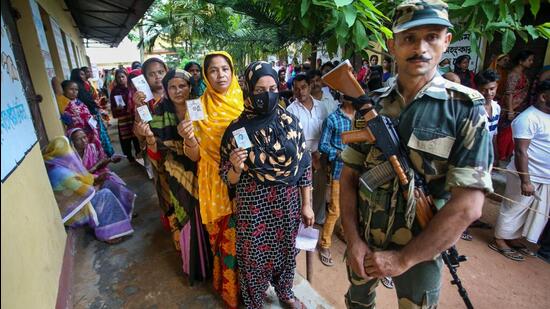 A total of 25 companies of central security forces have been deployed to maintain law and order situation during the Triprua bypolls. (PTI)