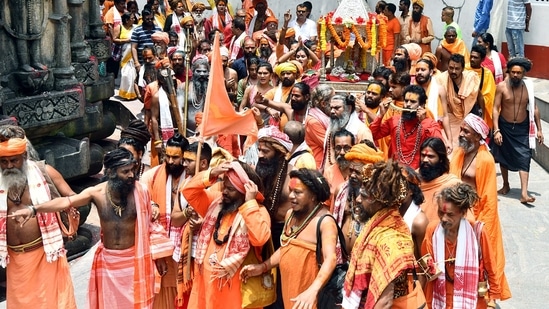 "As the auspicious Ambubachi Mela begins from today, I pray to Maa Kamakhya to bless everyone with good health, happiness & prosperity, besides help us ward off all evils," Assam Chief Minister Himanta Biswa Sarma tweeted.(ANI)