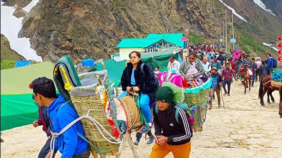 Over 2,380,467 pilgrims have already visited the four shrines — 313,466 to Yamunotri, 404,607 to Gangotri, 766,510 to Kedarnath and 800,096 to Badrinath. (ANI)