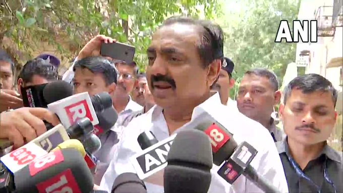 Maharashtra minister and Nationalist Congress Party (NCP) leader Jayant Patil. (ANI Photo)