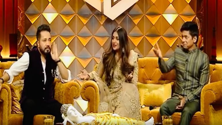 Divyanka Tripathi was seen on Swayamvar Mika Di Vohti with Mika Singh and Shaan.