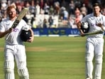 England's Jonny Bairstow and Jamie Overton leave the field at the end of play on the second day of the third cricket test match. England's Jonny Bairstow and Jamie Overton leave the field at the end of play on the second day of the third cricket test match.