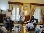An Indian delegation led by MEA Joint Secretary (PAI), JP Singh met senior Taliban leadership in Kabul on June 2,(ANI)