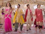 A still from JugJugg Jeeyo's The Punjaabban Song. A still from JugJugg Jeeyo's The Punjaabban Song.