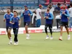 Indian players during a practice session.(ANI) Indian players during a practice session.(ANI)