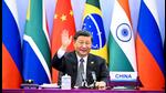 Chinese President Xi Jinping hosts the 14th Brics Summit via video link in Beijing, on Thursday. (AP)