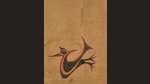 Bird; undated ink on paper by Rabindranath Tagore. Bird; undated ink on paper by Rabindranath Tagore.