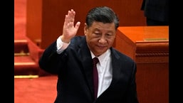 As críticas do presidente chinês Xi Jinping estão sendo interpretadas como dirigidas aos EUA, suas alianças e as sanções impostas à Rússia por invadir a Ucrânia.  (Foto de arquivo AP)